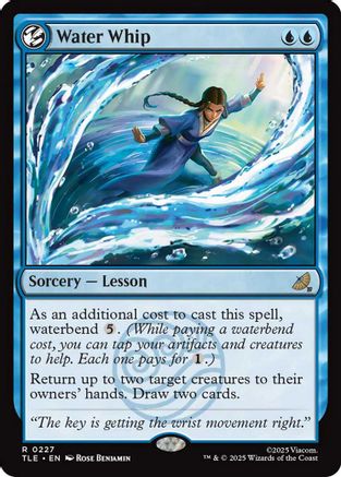 Water Whip (TLE-227) - Avatar: The Last Airbender: Eternal-Legal Foil [Rare]