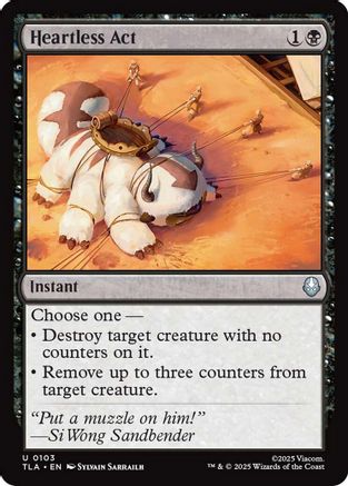 Heartless Act (TLA-103) - Avatar: The Last Airbender [Uncommon]