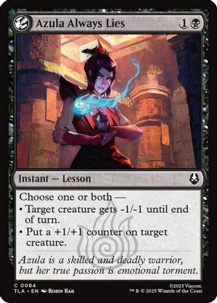 Azula Always Lies (TLA-084) - Avatar: The Last Airbender Foil [Common]