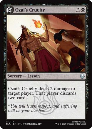 Ozai's Cruelty (TLA-113) - Avatar: The Last Airbender Foil [Uncommon]