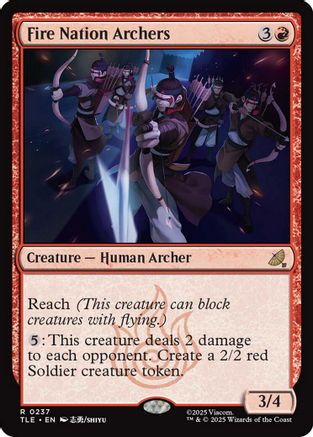 Fire Nation Archers (TLE-237) - Avatar: The Last Airbender: Eternal-Legal Foil [Rare]