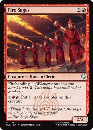 Fire Sages (TLA-136) - Avatar: The Last Airbender Foil [Uncommon]