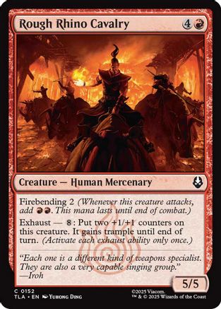 Rough Rhino Cavalry (TLA-152) - Avatar: The Last Airbender [Common]