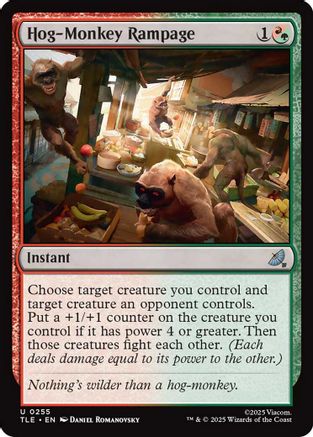 Hog-Monkey Rampage (TLE-255) - Avatar: The Last Airbender: Eternal-Legal [Uncommon]