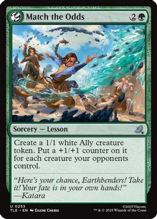 Match the Odds (TLE-253) - Avatar: The Last Airbender: Eternal-Legal Foil [Uncommon]