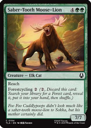 Saber-Tooth Moose-Lion (TLA-194) - Avatar: The Last Airbender Foil [Common]
