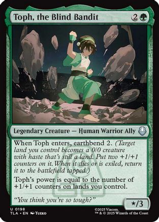 Toph, the Blind Bandit (TLA-198) - Avatar: The Last Airbender [Uncommon]