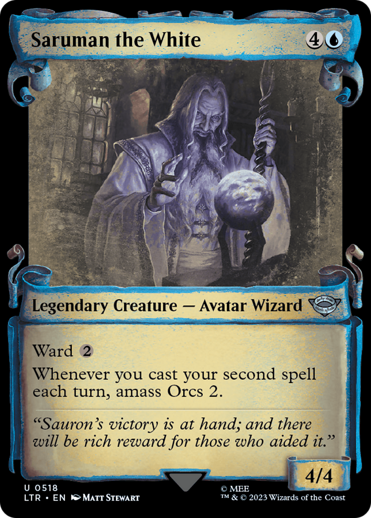 Saruman the White (LTR-518) - The Lord of the Rings: Tales of Middle-earth: (Showcase) Scroll [Uncommon]