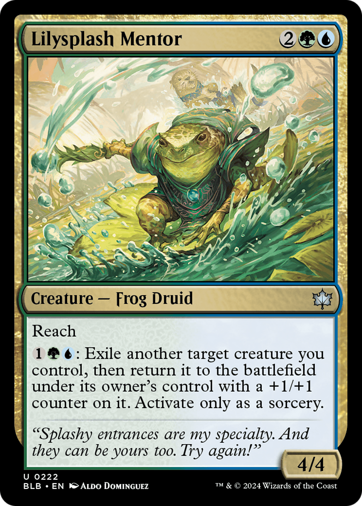 Lilysplash Mentor (BLB-222) - Bloomburrow [Uncommon]