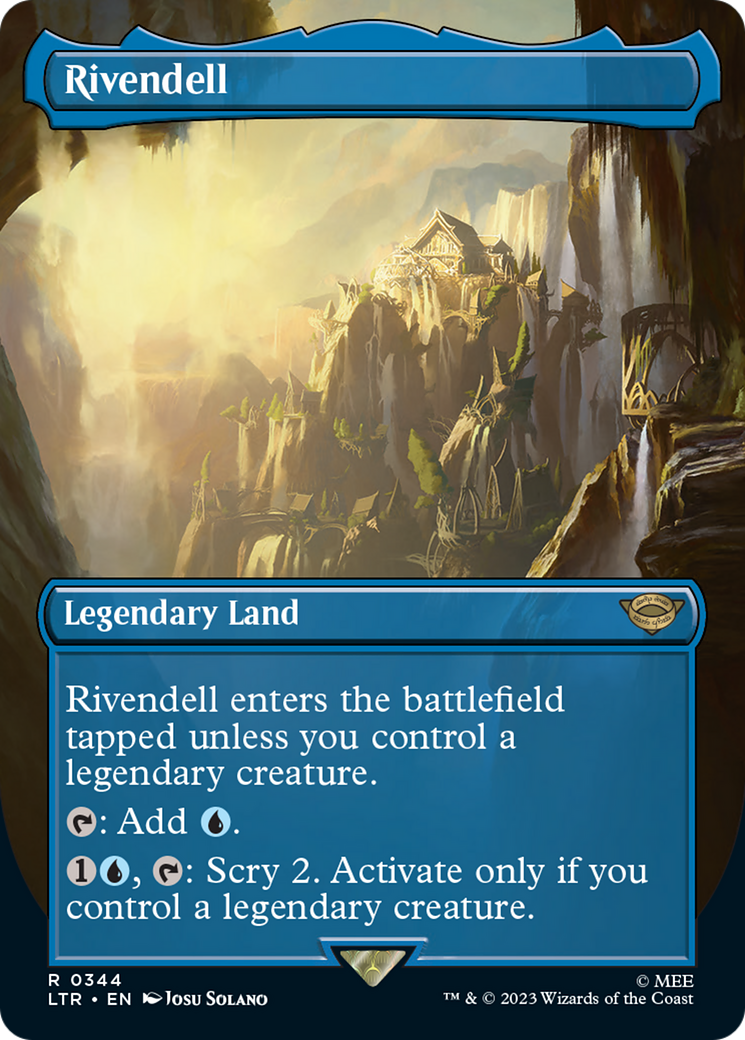 Rivendell (LTR-344) - The Lord of the Rings: Tales of Middle-earth (Borderless) Foil [Rare]