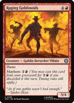 Raging Goblinoids (SPM-085) - Marvel's Spider-Man Foil [Uncommon]