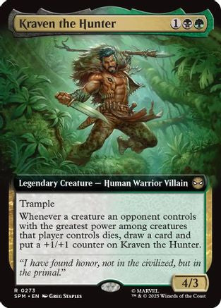 Kraven the Hunter (Extended Art) (SPM-273) - Marvel's Spider-Man Foil [Rare]