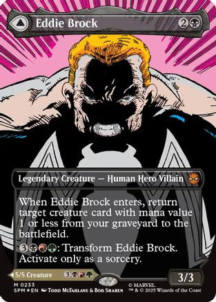 Eddie Brock (0233) (Borderless) (SPM-224) - Marvel's Spider-Man Foil [Mythic]
