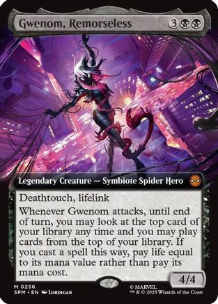 Gwenom, Remorseless (Extended Art) (SPM-256) - Marvel's Spider-Man Foil [Mythic]