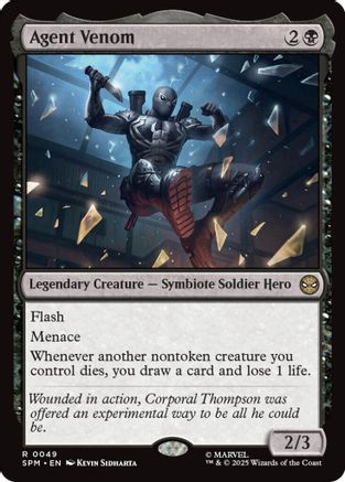 Agent Venom (SPM-049) - Marvel's Spider-Man Foil [Rare]