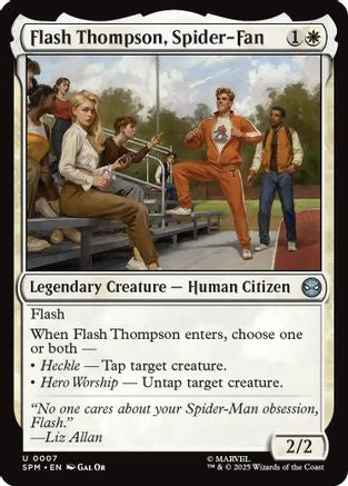 Flash Thompson, Spider-Fan (SPM-007) - Marvel's Spider-Man Foil [Uncommon]