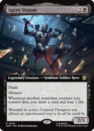 Agent Venom (Extended Art) (SPM-255) - Marvel's Spider-Man Foil [Rare]