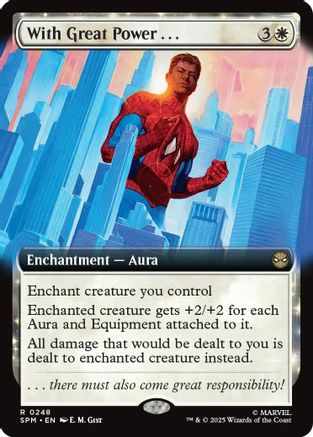 With Great Power... (Extended Art) (SPM-248) - Marvel's Spider-Man Foil [Rare]