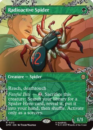 Radioactive Spider (Borderless) (SPM-212) - Marvel's Spider-Man [Rare]