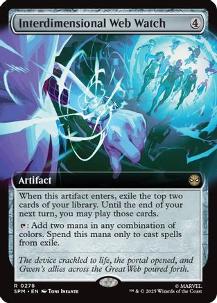 Interdimensional Web Watch (Extended Art) (SPM-278) - Marvel's Spider-Man Foil [Rare]
