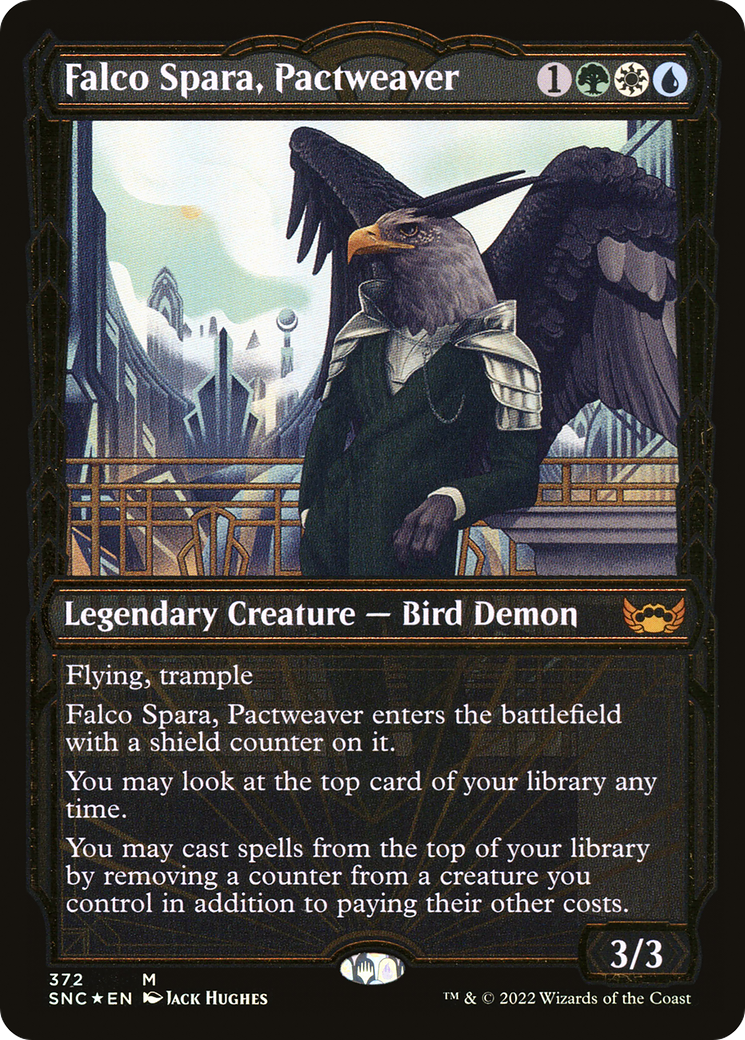 Falco Spara, Pactweaver (SNC-372) - Streets of New Capenna: (Showcase) Foil [Mythic]