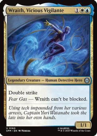 Wraith, Vicious Vigilante (SPM-160) - Marvel's Spider-Man Foil [Uncommon]
