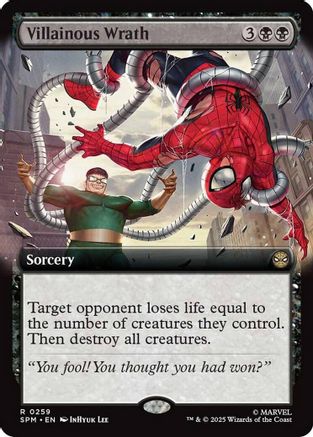 Villainous Wrath (Extended Art) (SPM-259) - Marvel's Spider-Man Foil [Rare]