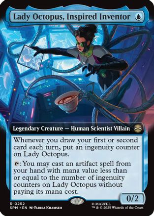 Lady Octopus, Inspired Inventor (Extended Art) (SPM-252) - Marvel's Spider-Man Foil [Rare]