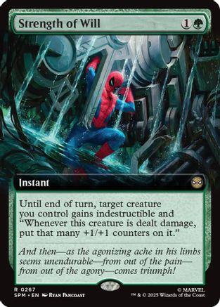 Strength of Will (Extended Art) (SPM-267) - Marvel's Spider-Man Foil [Rare]