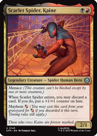 Scarlet Spider, Kaine (SPM-143) - Marvel's Spider-Man Foil [Common]