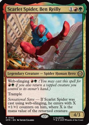 Scarlet Spider, Ben Reilly (SPM-142) - Marvel's Spider-Man [Rare]