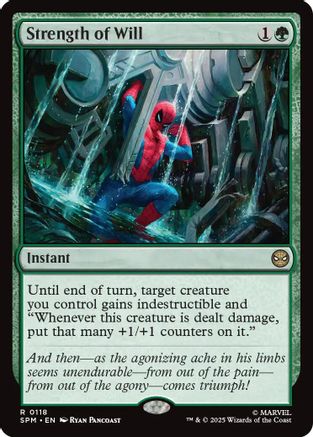Strength of Will (SPM-118) - Marvel's Spider-Man Foil [Rare]