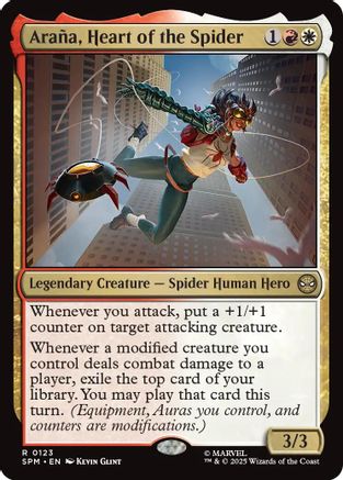 Araña, Heart of the Spider (SPM-123) - Marvel's Spider-Man Foil [Rare]