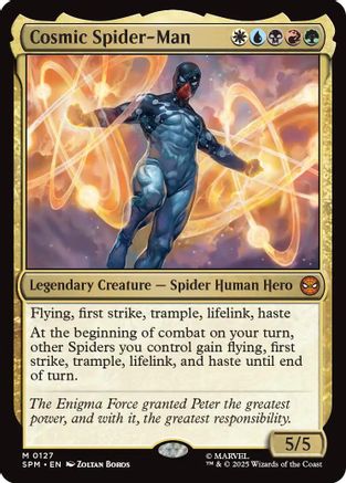 Cosmic Spider-Man (SPM-127) - Marvel's Spider-Man Foil [Mythic]