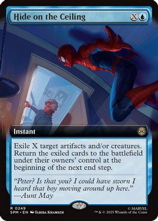 Hide on the Ceiling (Extended Art) (SPM-249) - Marvel's Spider-Man Foil [Rare]