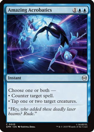 Amazing Acrobatics (SPM-025) - Marvel's Spider-Man Foil [Common]