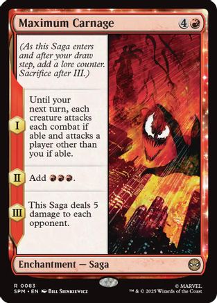 Maximum Carnage (SPM-083) - Marvel's Spider-Man [Rare]