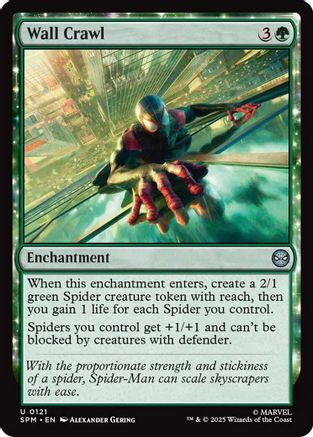 Wall Crawl (SPM-121) - Marvel's Spider-Man Foil [Uncommon]