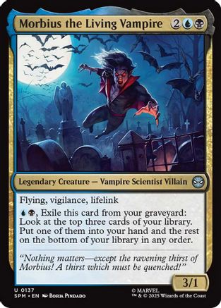 Morbius the Living Vampire (SPM-137) - Marvel's Spider-Man Foil [Uncommon]