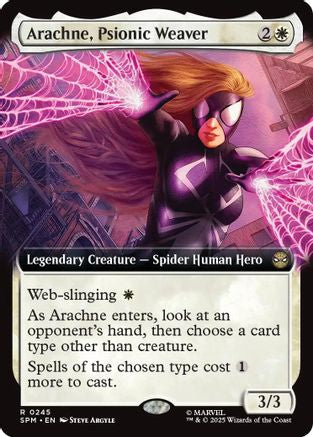 Arachne, Psionic Weaver (Extended Art) (SPM-245) - Marvel's Spider-Man Foil [Rare]
