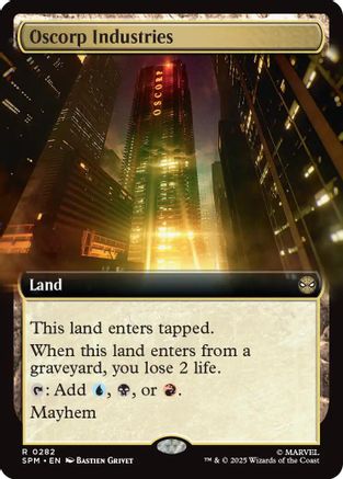 Oscorp Industries (Extended Art) (SPM-282) - Marvel's Spider-Man [Rare]