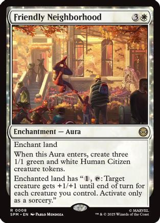 Friendly Neighborhood (SPM-008) - Marvel's Spider-Man Foil [Rare]