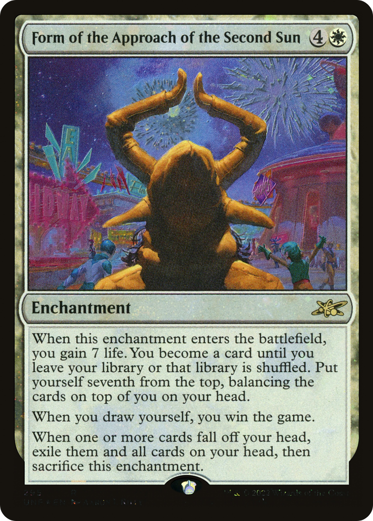 Form of the Approach of the Second Sun (UNF-295) - Unfinity Galaxy Foil [Rare]