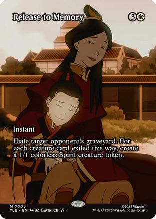 Release to Memory (Borderless) (TLE-005) - Avatar: The Last Airbender: Eternal-Legal [Mythic]