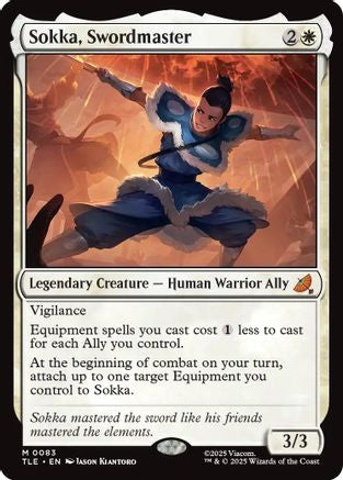 Sokka, Swordmaster (TLE-083) - Avatar: The Last Airbender: Eternal-Legal Foil [Mythic]