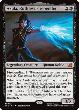 Azula, Ruthless Firebender (TLE-101) - Avatar: The Last Airbender: Eternal-Legal Foil [Mythic]