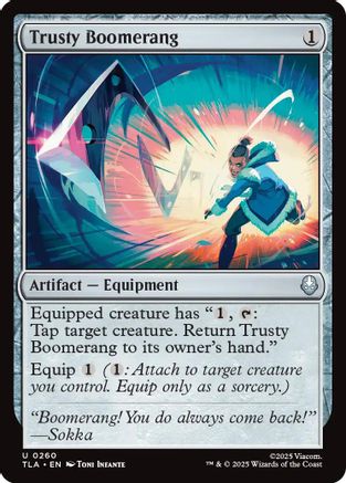 Trusty Boomerang (TLA-260) - Avatar: The Last Airbender Foil [Uncommon]
