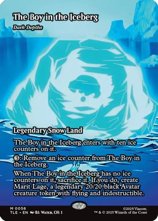 The Boy in the Iceberg - Dark Depths (TLE-056) - Avatar: The Last Airbender: Eternal-Legal Foil [Mythic]