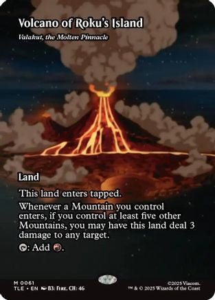 Volcano of Roku's Island - Valakut, the Molten Pinnacle (TLE-061) - Avatar: The Last Airbender: Eternal-Legal [Mythic]
