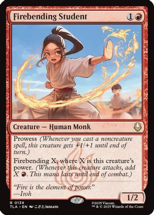 Firebending Student (TLA-139) - Avatar: The Last Airbender Foil [Rare]